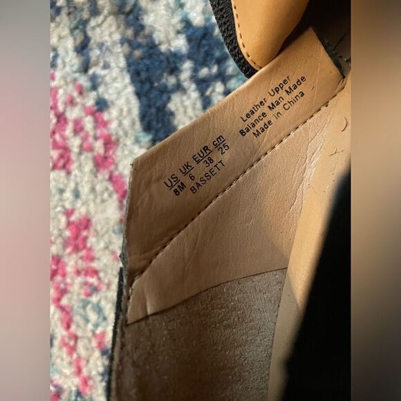 Franco Sarto Bassett Bootie Black Block Heels Size 8 - Picture 5 of 8